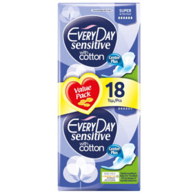 Every day Σερβιέτα  Sensitive Super ultra plus 18τμχ