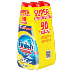 FINISH GEL (ALL IN 1)ΥΓΡΟ ΠΛΥΝΤΗΡΙΟΥ ΠΙΑΤΩΝ 3x600ml (LEMON)
