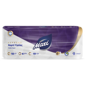 MAXI DECO ΧΑΡΤΙ ΥΓΕΙΑΣ 4φυλλο 120gr. - (10 ΡΟΛΑ)