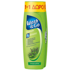 Wash & Go Σαμπουάν Λιπαρά Μαλλιά (1+1 Δώρο) 360ml