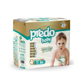 Βρεφικές Πάνες PREDO n4+ MaxiPlusSize (9-19kg) 36TMX