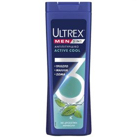 Ultrex Σαμπουάν Active Cool 3in1 360ml