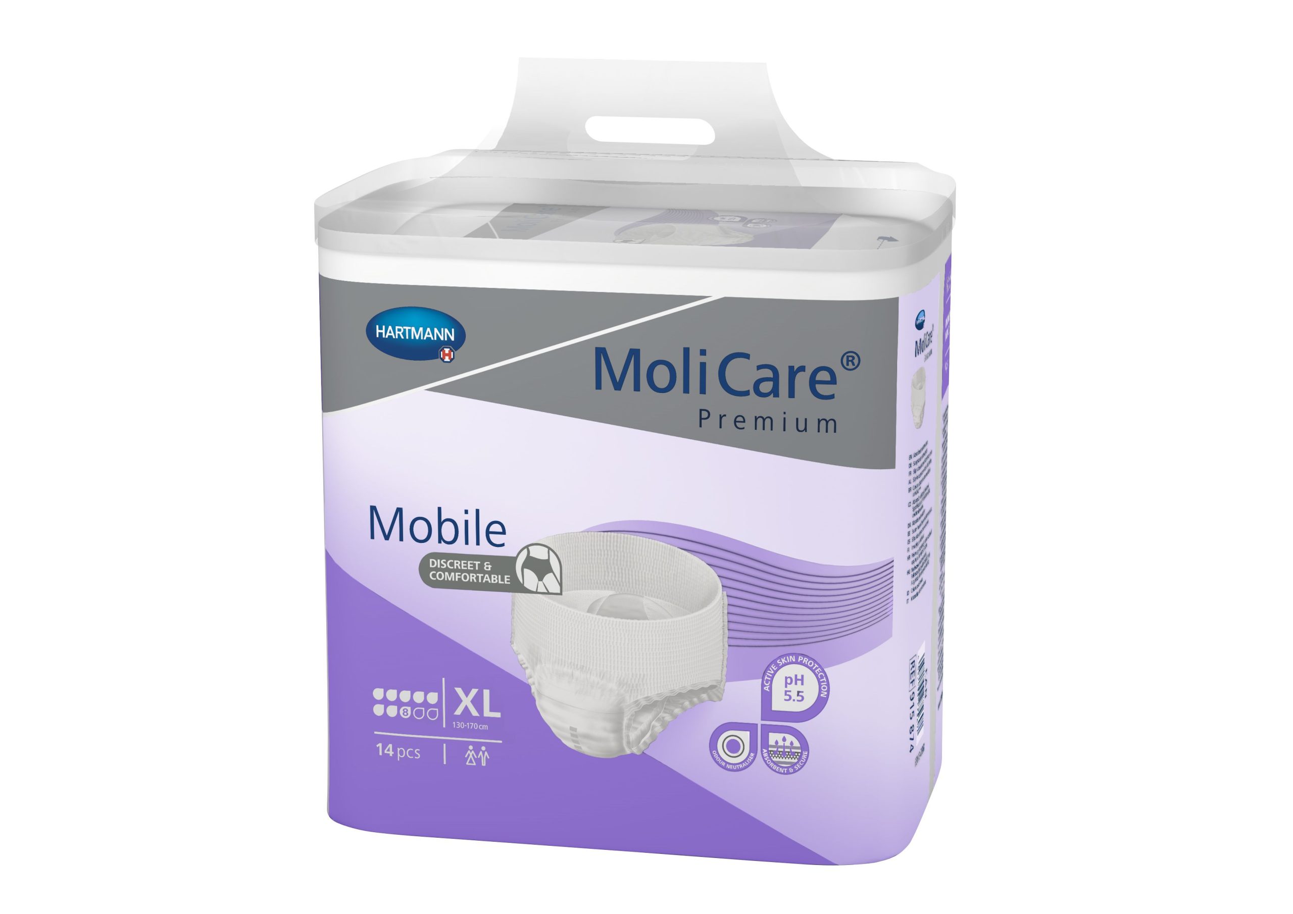 brakakinyxtosmobilexl MoliCare Premium Mobile Super Plus Εσώρουχο Ακράτειας Νύχτας Extra Large 8 σταγόνων 14τμχ. - Image 1